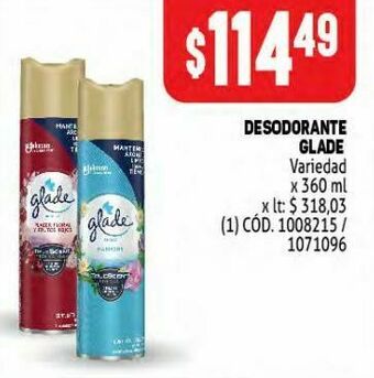 Makro Desodorante glade 360ml oferta