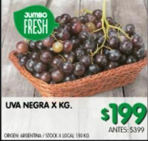 Jumbo Uva negra kg oferta