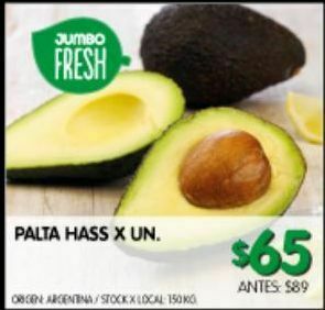 Jumbo Palta hass x un oferta