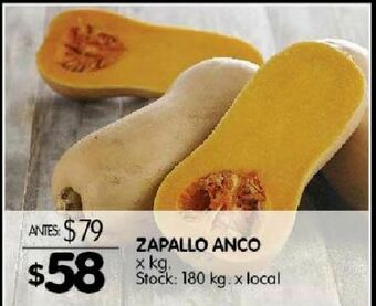 Disco Zapallo anco x kg oferta