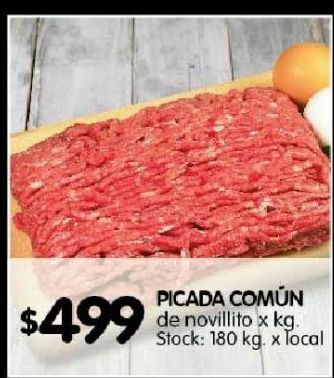 Disco Picada común de novillito x kg oferta