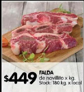 Disco Falda de novillito x kg oferta