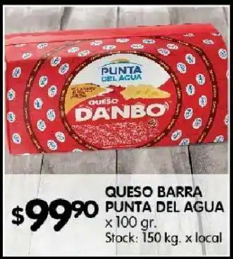 Disco Queso barra punta del agua x 100g oferta