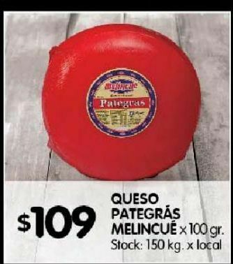 Disco Queso pategrás mélincue x 100g oferta
