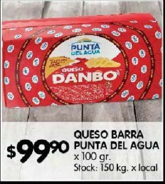 Disco Queso barra punta del agua 100g oferta