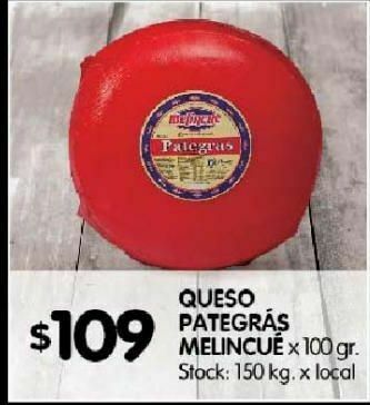 Disco Queso pategrás melincue 100g oferta