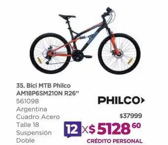 Frávega Bici Mtb Philco Am18p6sm210n R26 oferta