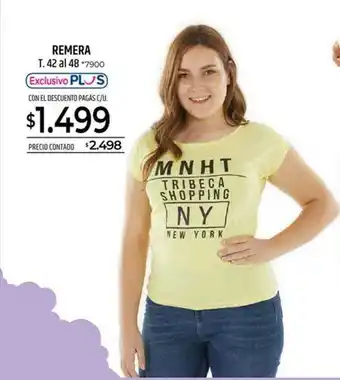 La Anonima Remera T.42 Al 48 7900 oferta