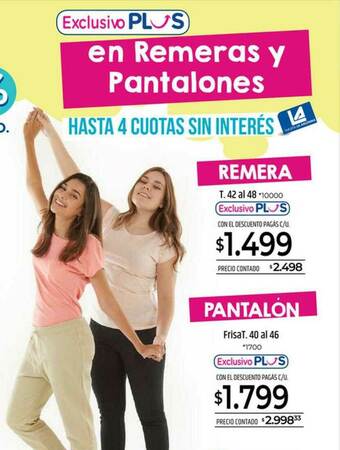 La Anonima Remera Pantalón oferta