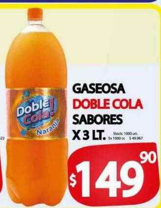 Supermercados Becerra Gaseosa Doble Cola Sabores oferta