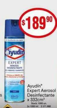 Supermercados Becerra Ayudin Expert Aerosol Desinfectante oferta