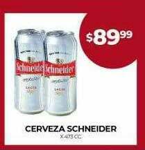 Supermercados Tadicor Cerveza Schneider oferta