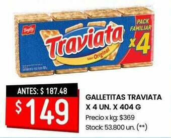 Changomas Galletitas Traviata oferta
