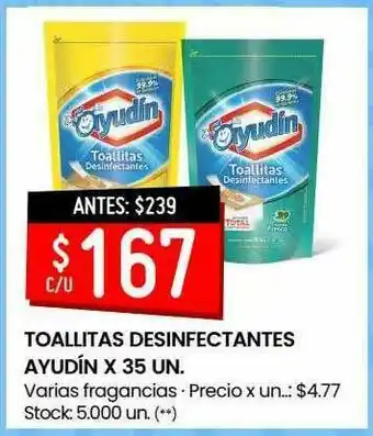 Changomas Toallitas Desinfectantes Ayudín oferta