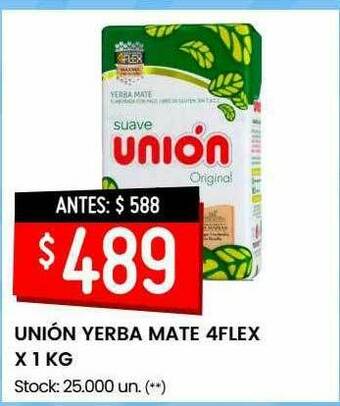 Changomas Unión Yerba Mate 4flex oferta