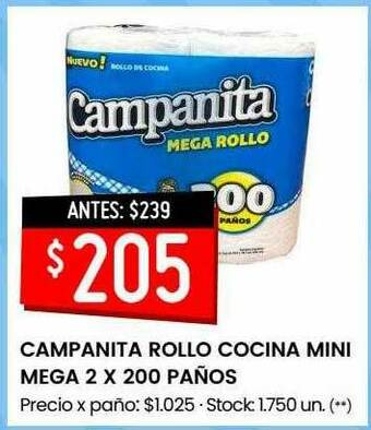 Changomas Campanita Rollo Cocina Mini Mega oferta