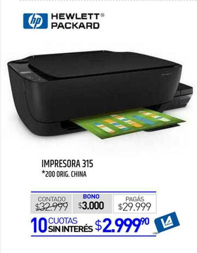 Impresora 315 Hp oferta en La Anonima