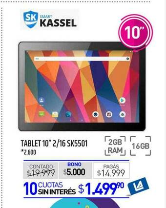 La Anonima Kassel Tablet 10 oferta