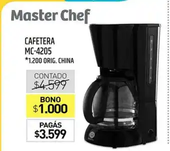 La Anonima Masterchef Cafetera Mc-4205 oferta