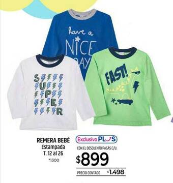 La Anonima Remera Bebé Estampada oferta
