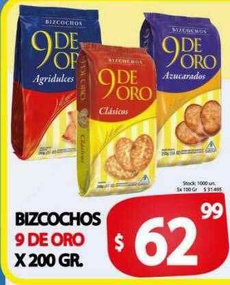 Supermercados Becerra Bizcochos 9 De Oro oferta