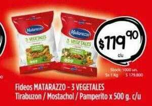 Fideos Matarazzo - 3 Vegetales