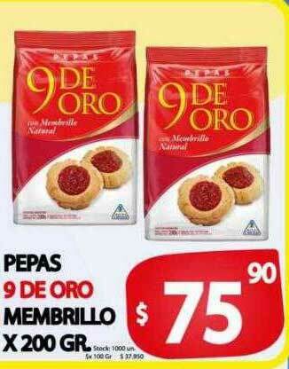 Supermercados Becerra Pepas 9 De Oro Membrillo oferta