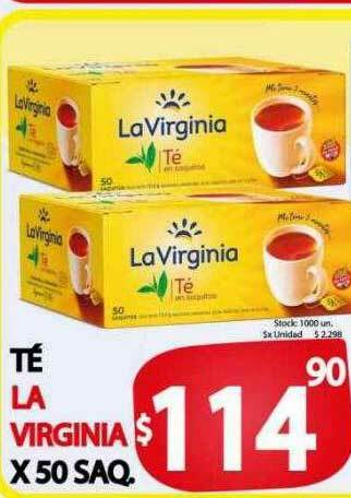 Supermercados Becerra Té La Virginia oferta