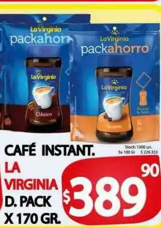 Supermercados Becerra Café Instant La Virginia D Pack oferta