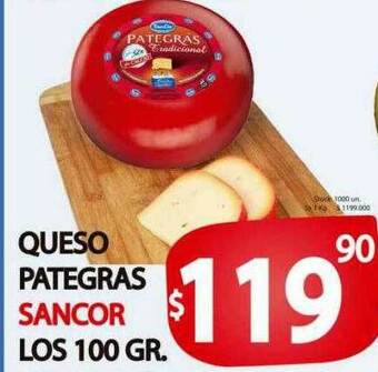 Supermercados Becerra Queso Pategras Sancor oferta