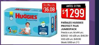 Walmart Pañales Huggies Protect Plus Jumbopack oferta