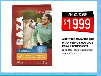Walmart Alimento balanceado para perros adultos raza probioticos oferta