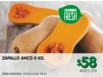 Jumbo Zapallo anco kg oferta