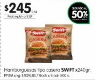 Jumbo Hamburguesas swift 240g oferta