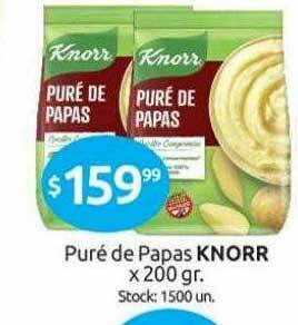 Cordiez Puré De Papas Knorr oferta