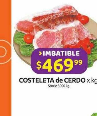 Cordiez Costeleta De Cerdo X Kg oferta