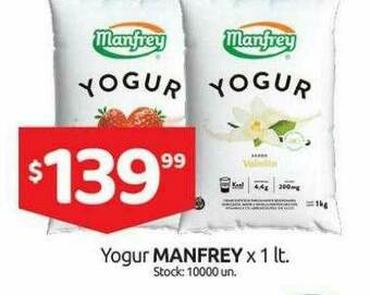 Cordiez Yogur Manfrey oferta