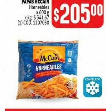 Makro Papas Mccain Horneables oferta