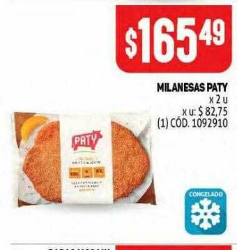 Makro Milanesas Paty oferta