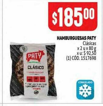 Hamburguesas Paty Clasicas