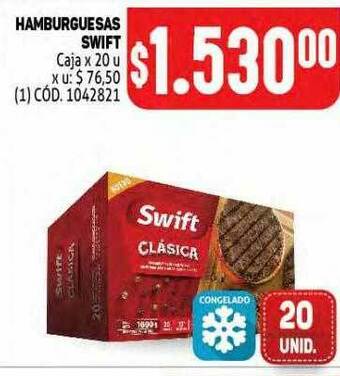 Makro Hamburguesas Swift oferta