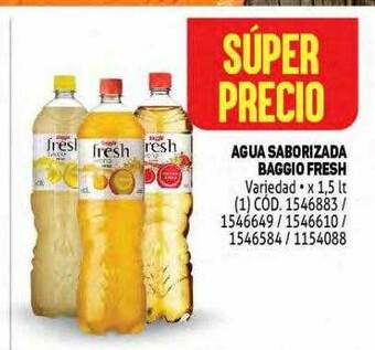 Makro Agua Saborizada Baggio Fresh oferta