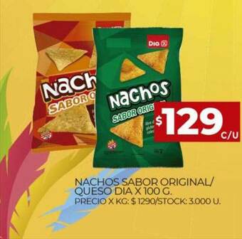 Supermercados DIA Nachos Sabor Original Queso Dia oferta