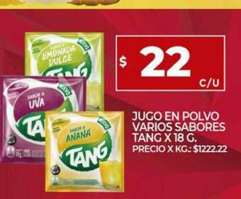 Supermercados DIA Jugo En Polvo Varios Sabores Tang oferta