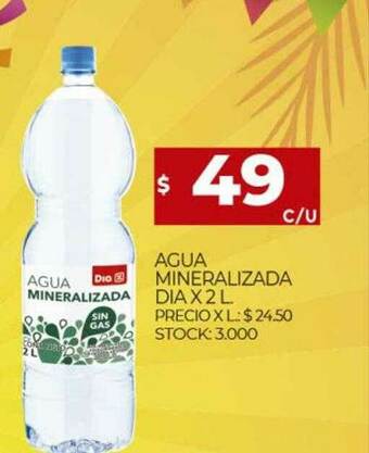 Supermercados DIA Agua Mineralizada Dia oferta