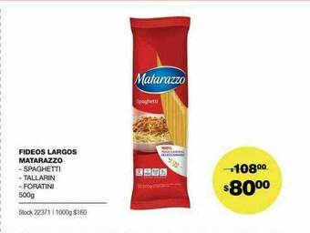 Atomo Conviene Fideos Largos Matarazzo oferta