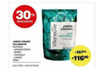 Atomo Conviene Jabon Liquido Villeneuve 30% Descuento oferta