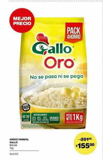 Atomo Conviene Arroz Parboil Gallo oferta
