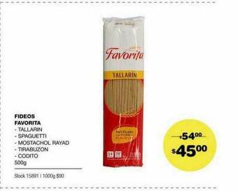 Atomo Conviene Fideos Favorita oferta
