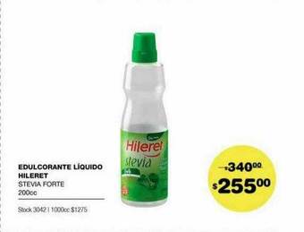 Atomo Conviene Edulcorante Líquido Hileret Stevia Forte oferta